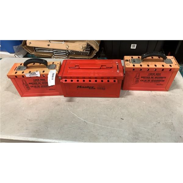 3 MASTERLOCK LOCK BOXES