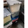 Image 3 : 6 FILING STORAGE BOXES AND OXFORD FILING TOTE