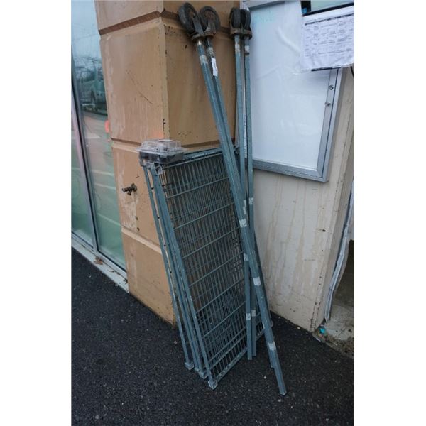 ROLLING METAL SHELF UNIT