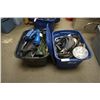 Image 1 : 2 TOTES OF HOSES, LENSES AND SHOP SUPPLIES