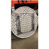 Image 3 : NEW ROUND 45 INCH DIAMETER FOLDING LEG MARKET TABLE