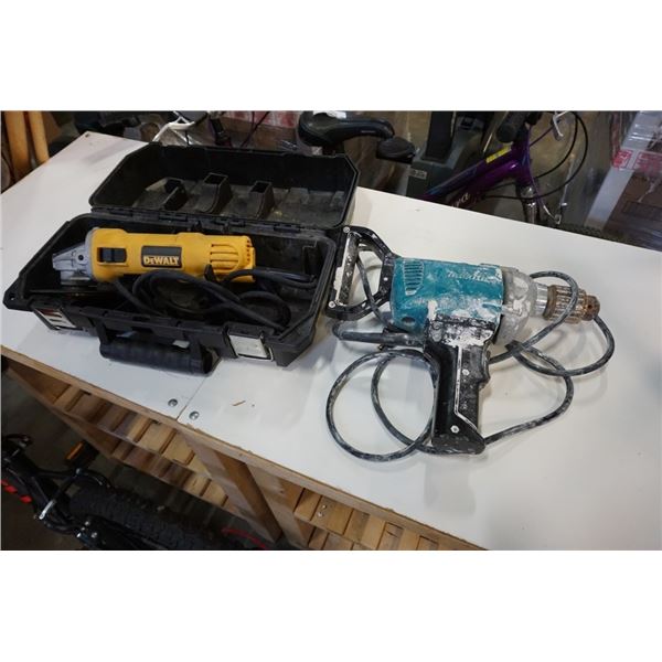 MAKITA DRILL AND DEWALT ANGLE GRINDER BOTH WORKING