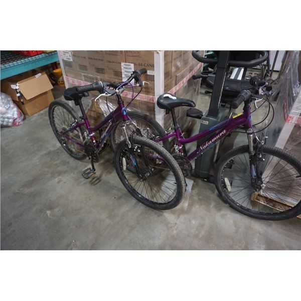 2 MATCHING NAKAMURA PRISTINE GIRLS BIKES
