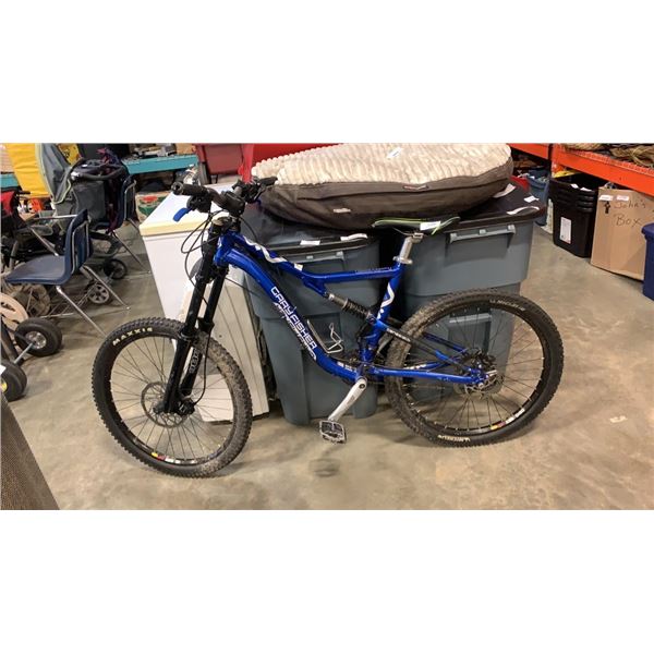 BLUE GARY FISHER FULL SUSPENSION BIKE WITH HYDRAULIC DISC BRAKES