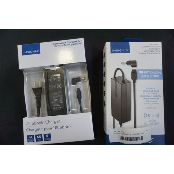 INSIGNIA ULTRABOOK CHARGER AND INSIGNIA 90 WATT CHARGER