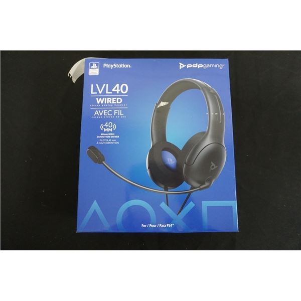 LVL40 WIRED GAMING HEADSET PLAYSTATION 4 - TESTED WORKING RETAIL $29.99