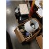 Image 1 : 2 BOXES DECORATIVE HOUSEWARES AND GALVANIZED 2 TIER TRAY