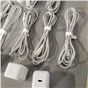 Image 4 : 8 AS NEW APPLE IPHONE CORDS AND 3 FAST CHARGE WALL PLUGS