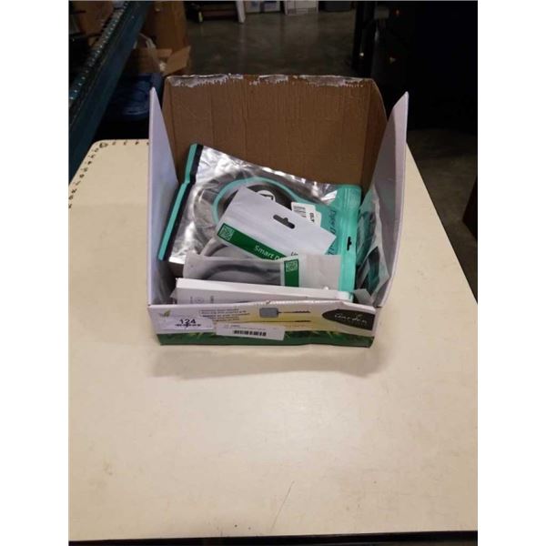 BOX OF AUDIO AND VIDEO CABLES