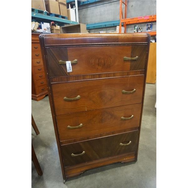 4 DRAWER WATERFALL CHEST OF DRAWERS