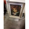 Image 3 : FRAMED INLAY METAL SHIP ART AND VINTAGE PORTRAIT