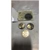 Image 1 : EARLY ROMAN COIN AND 3 WORLD COINS - SOME SILVER