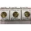 Image 3 : 7 CANADIAN SPECIAL UNCIRCULATED  LOONIES 3  2005 TERY FOX, 1  2010 NAVY, 3  2017 TORONTO MAPLE LEAFS