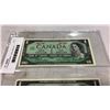 Image 3 : 3 CANADIAN MINT 1 DOLLAR BILLS 1867-1967