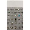 Image 4 : 72  STERLING SILVER RINGS STAMPED .925