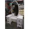 Image 1 : WHITE VANITY DRESSER WITH MIRROR