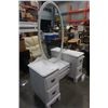 Image 7 : WHITE VANITY DRESSER WITH MIRROR