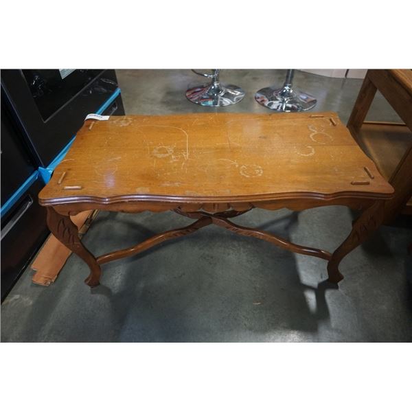 VINTAGE CARVED COFFEE TABLE