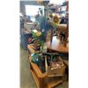 Image 1 : SQUISHY UNICORNS, BIRD FEEDER, TREE STAND, EASTERN VASE WITH ARTIFICIAL SUNFLOWERS