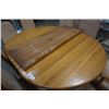 Image 2 : SOLID WOOD DINING TABLE WITH 2 LEAFS AND 8 CHAIRS