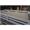 Image 7 : WHITE SINGLE SIZE BUNK BED WITH 2 ORGANIC COTTON MATTRESSES AND STORAGE STAIRS