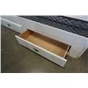 Image 8 : WHITE SINGLE SIZE BUNK BED WITH 2 ORGANIC COTTON MATTRESSES AND STORAGE STAIRS