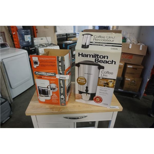 HILTON BEACH COFFEE URN AND PROCTOR SILEX COFFEE MAKER