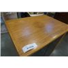 Image 2 : ROLLING OAK GLASS DOOR CABINET