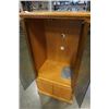 Image 3 : ROLLING OAK GLASS DOOR CABINET