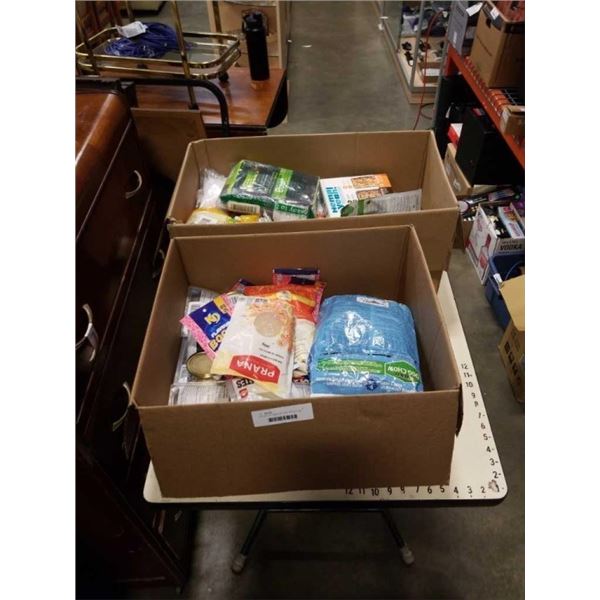 2 BOXES OF VARIOUS FOOD PROUCT BB 2022/23