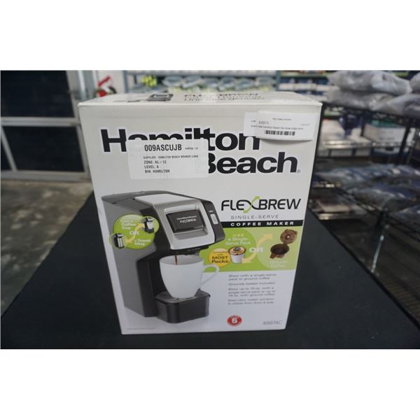 Brand new Hamilton Beach flex brew single-serve coffee maker