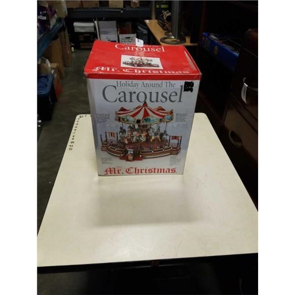 CHRISTMAS HOLIDAY ANIMATED CAROUSEL DECORATION