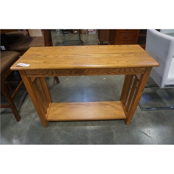 OAK 1 DRAWER SOFA TABLE