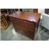 Image 2 : 3 DRAWER WALNUT DRESSER