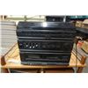 Image 2 : SONY RECORD PLAYER STEREO WITH SPEAKERS AND ROLLING 2 TIER CART