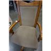 Image 2 : WOOD FRAMED ROLLING OFFICE CHAIR