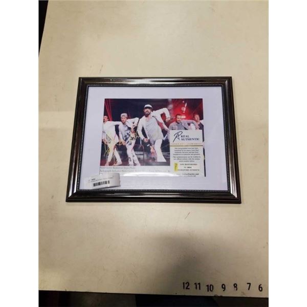 COA SIGNED BACKSTREET BOYS FRAMED PHOTO