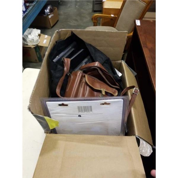 BOX OF VARIOUS ELECTRONICS AND TABLET PC