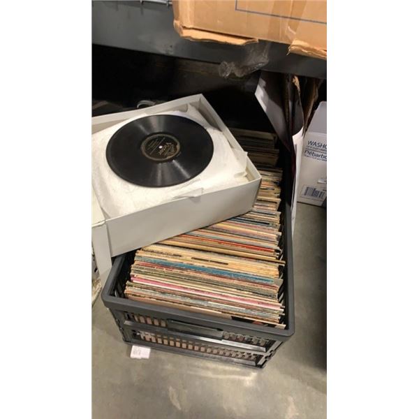 CRATE OF BOX OF RECORDS