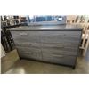 Image 2 : 6 DRAWER MODERN DARK GREY DRESSER WITH MIRROR