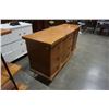 Image 8 : MCM CARVED BOWED FRONT DRESSER AND MATCHING DOUBLE SIZE HEADBOARD