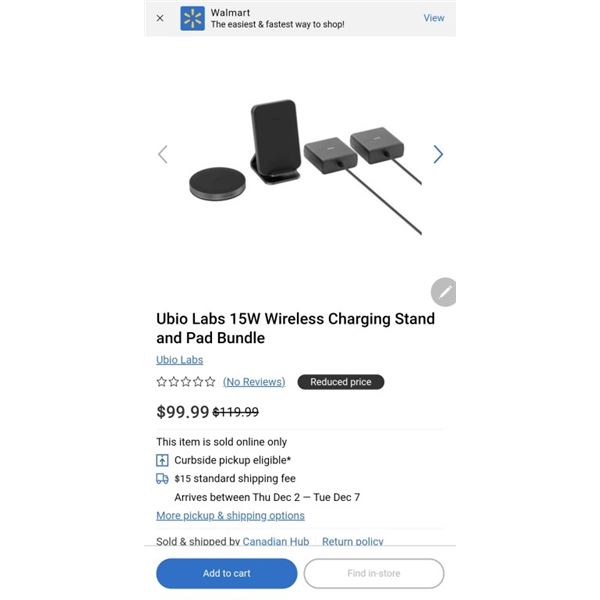 2 AS NEW UBIOLABS 15W MOBILE DEVICE BUNDLE CHARGING DOCKS ONE ADJUSTABLE, ONE PAD RETAIL $120 BOTH H