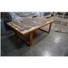 Image 2 : MID CENTURY TEAK TILE TOP COFFEE TABLE, MADE IN DENMARK