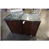 Image 1 : PAIR OF VINTAGE WOOD 2 DRAWER NIGHTSTANDS