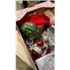 Image 2 : BOX OF CHRISTMAS DECORATIONS