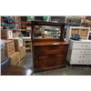 Image 2 : ANTIQUE SIDEBOARD WITH SCROLLED MIRROR GALLERY