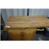Image 2 : PINE ROLLING KITCHEN CART