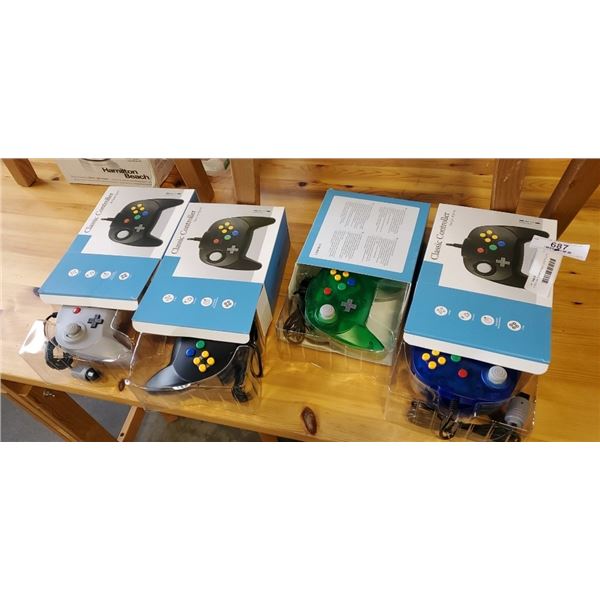 4 NEW N64 COMPATIBLE CONTROLLERS