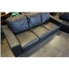 Image 8 : BLACK LEATHER SOFA AND LOVESEAT
