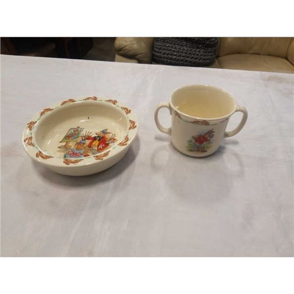 ROYAL DOULTON BUNNYKINS BOWL AND MUG